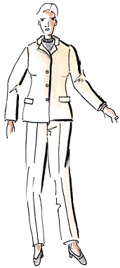 Croquis du costume de B�atrice