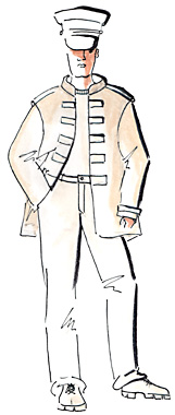 Croquis du costume de Portefaix