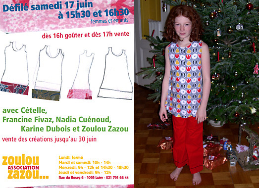 Flyer du d�fil� des habits pour enfants et habit port�