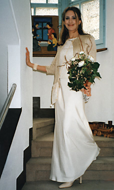 Cr�ation d'une robe de mari�e pour une amie
